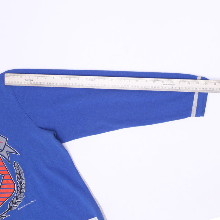 Vintage 1989 Nutmeg Mills Cleveland Cavaliers Crewneck Sweatshirt Royal Blue L