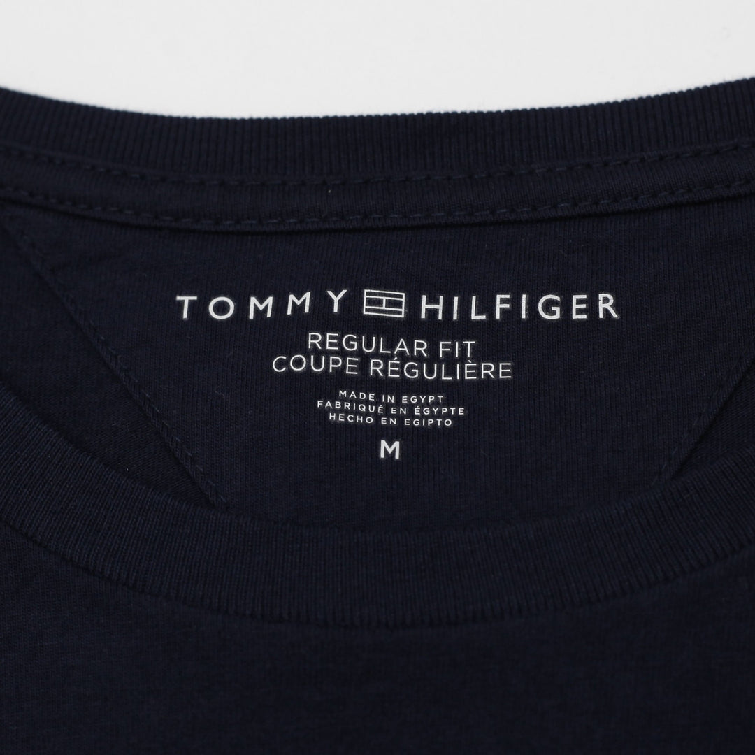 Mens Tommy Hilfiger Flag Graphic T-Shirt Navy Blue Regular Fit Size M