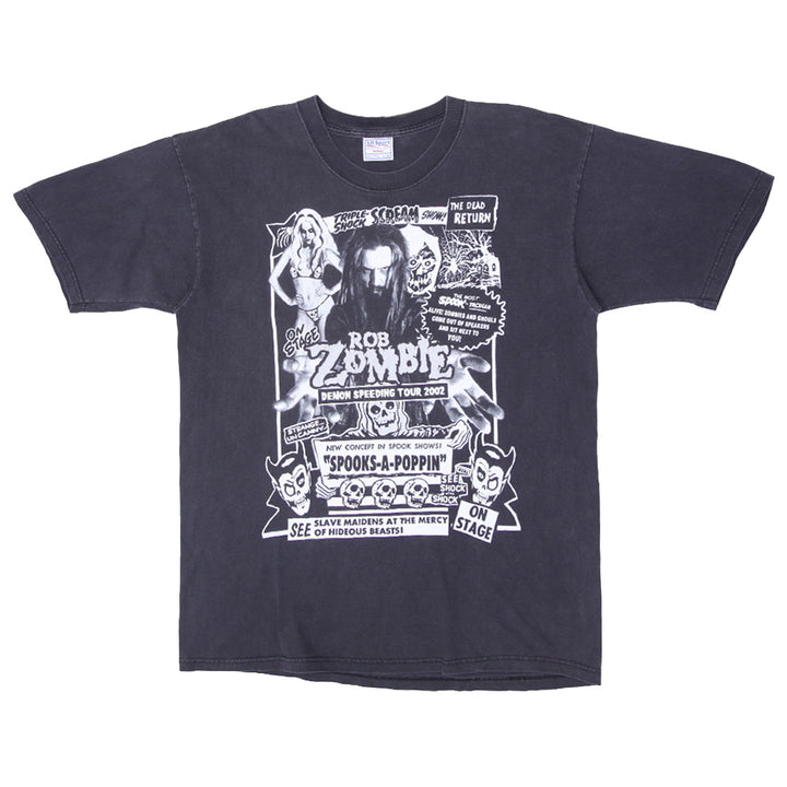 2002 Vintage Rob Zombie Demon Speeding Tour T-Shirt All Sport XL - Fashion Rerun Vintage Migration_T-Shirt