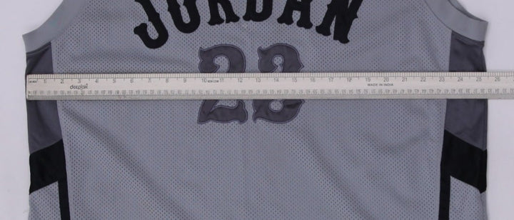 Mens Nike Air Jordan #23 Mesh Gray Basketball Jersey XXL