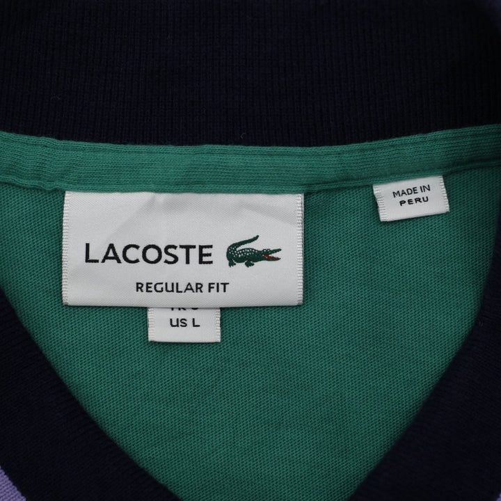 Mens Lacoste Regular Fit Tipped Collar Short Sleeve Polo T-Shirt Size L