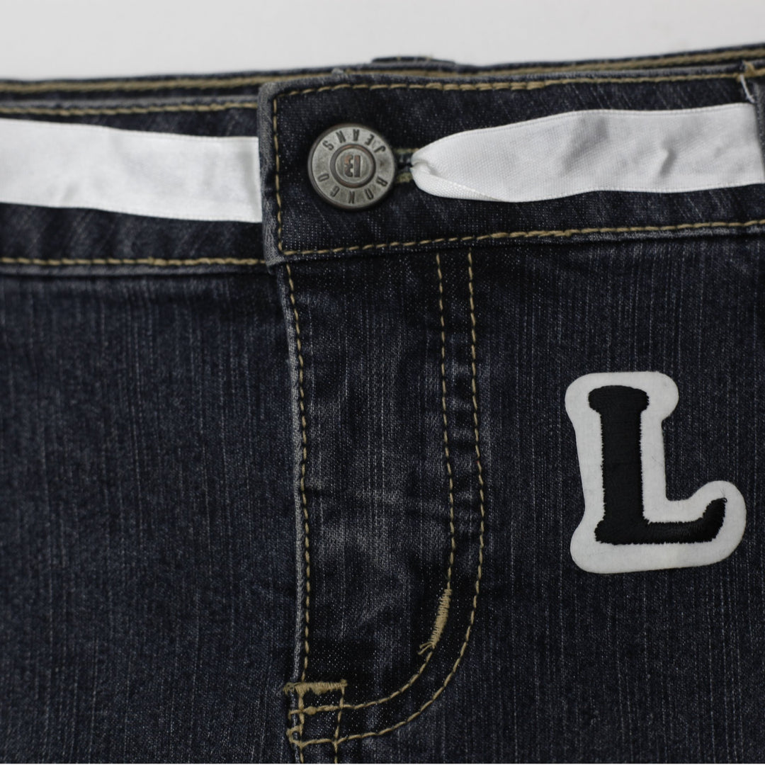 Y2K Ladies Bongo Cheerleader Denim Micro Skirt Size 5