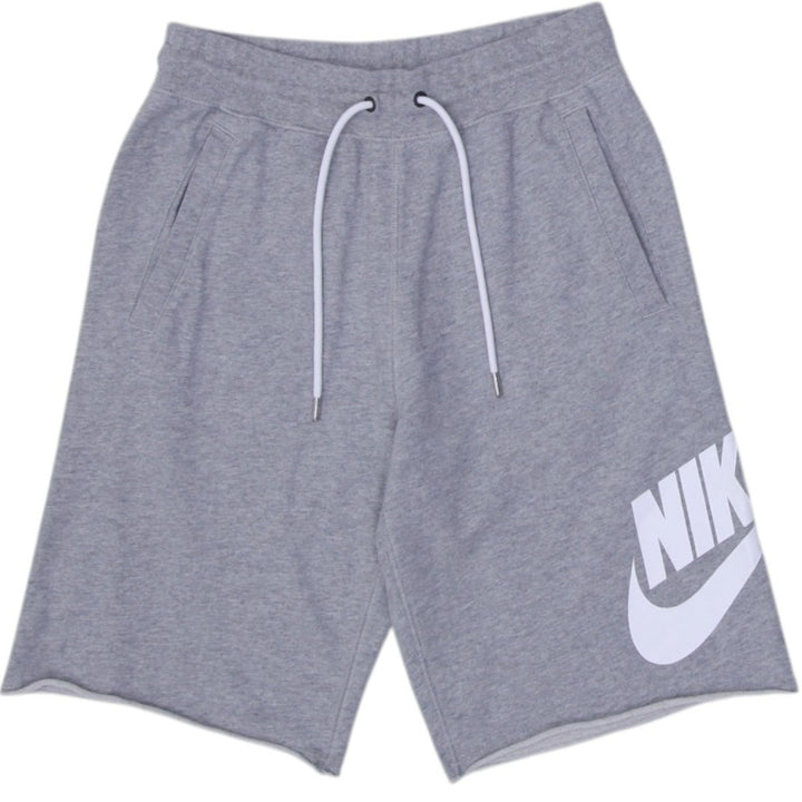 Mens Nike Shorts Gray Drawstring Logo Athletic Shorts
