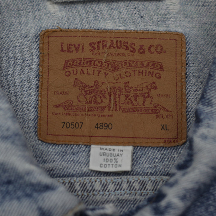 Vintage Levi Strauss 70507-4890 Denim Jacket Distressed - Fashion Rerun Vintage Migration_Jacket