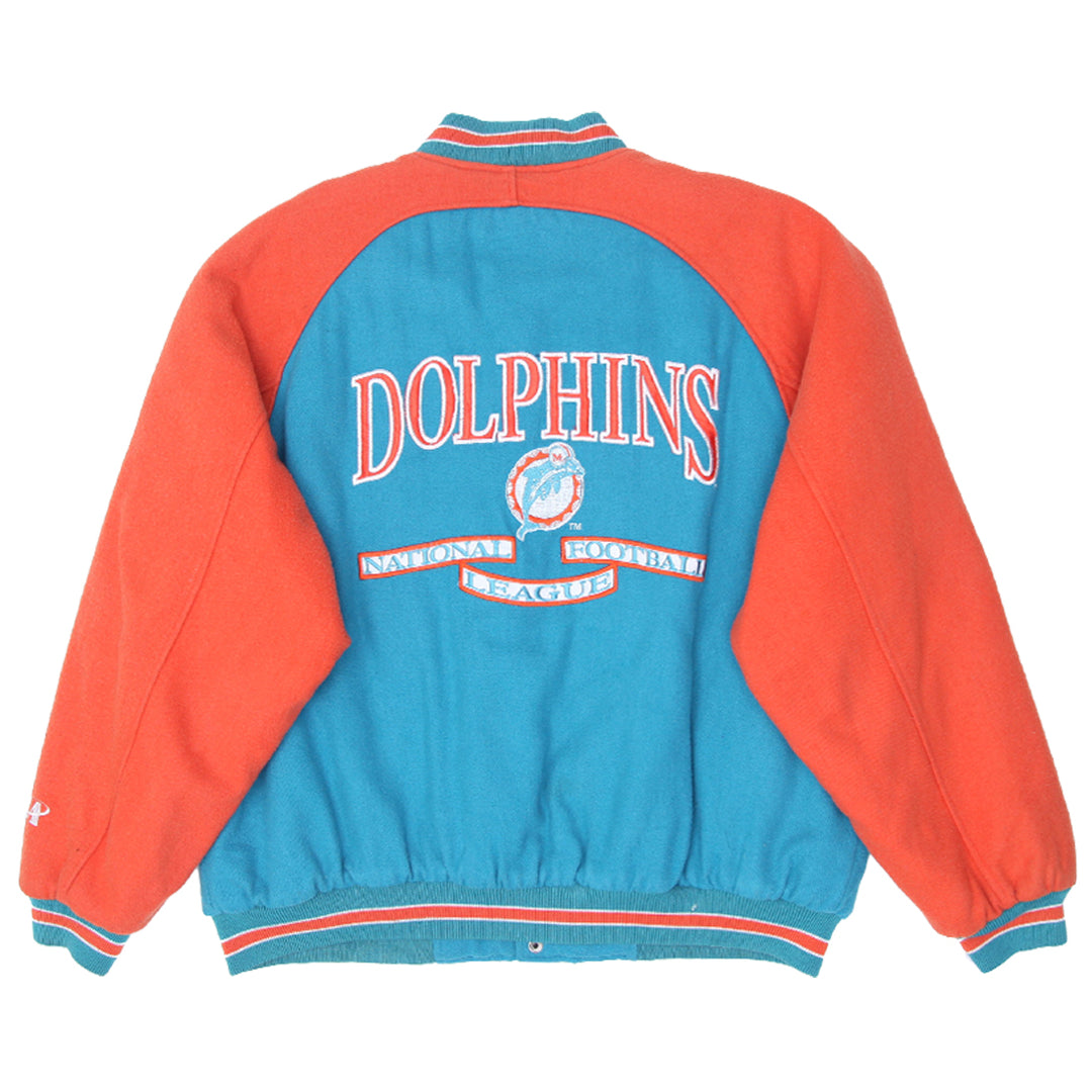 Vintage Logo Athletic NFL Miami Dolphins Varsity Wool Jacket XL - Fashion Rerun Vintage Migration_Jacket