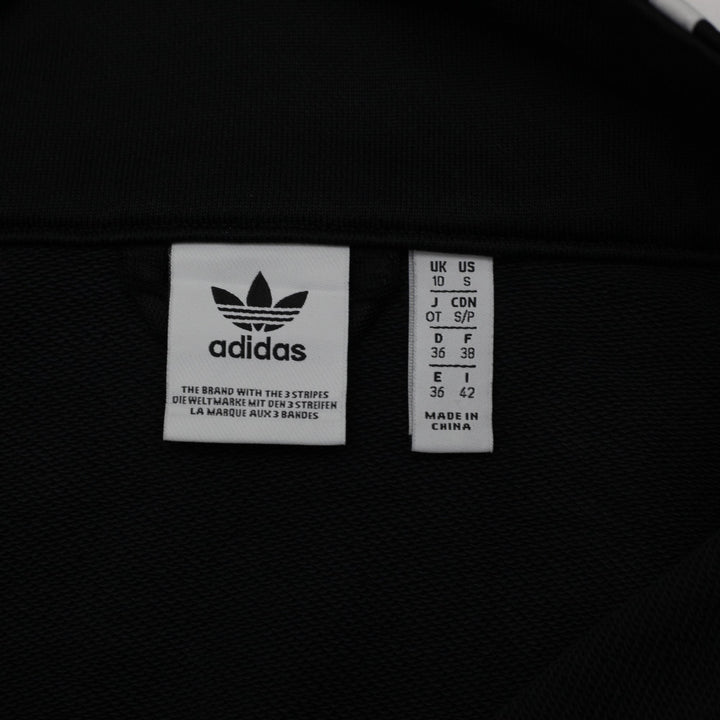 Ladies Adidas Originals Lock-Up Track Jacket Black White Size S