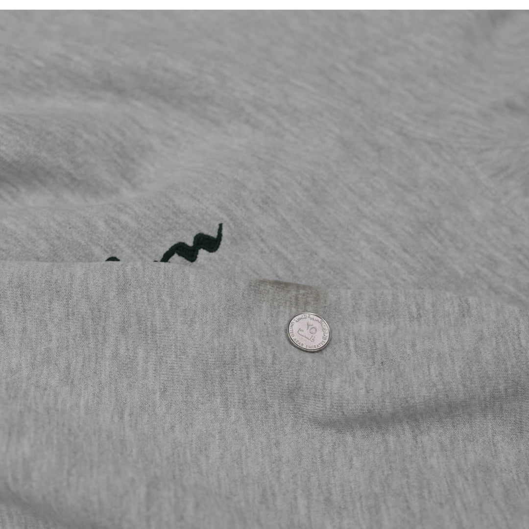 Vintage Champion Reverse Weave Sweatshirt , XL Gray With Green Embroidery Made in USA - Fashion Rerun Vintage Migration_Sweaters