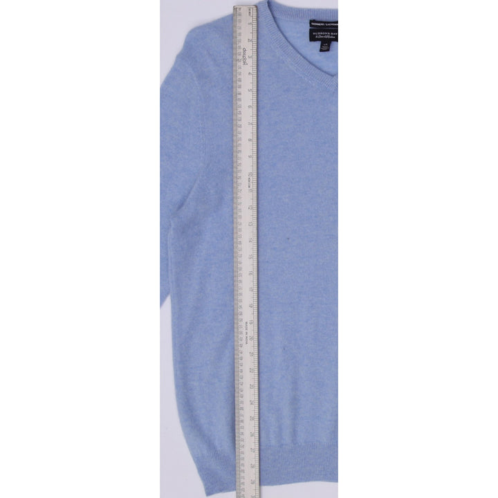 Mens Hudson's Bay 100% Pure Cashmere V-Neck Sweater Size L