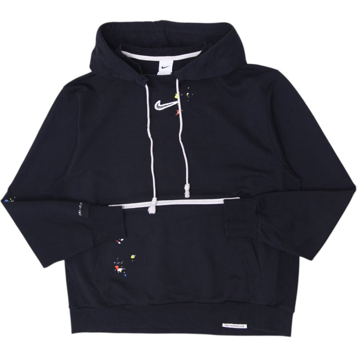 Mens Nike Standard Issue Dri-FIT Paint Splatter Pullover Hoodie Black Size L