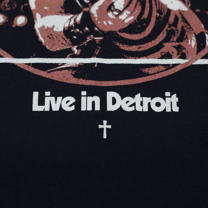 Mens Zakk Sabbath T-Shirt Black Graphic Live in Detroit Size XL