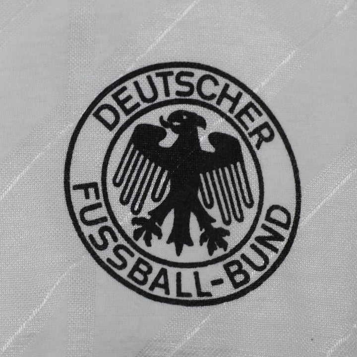 Vintage Adidas West Germany 1984-1986 Long Sleeve Football White Jersey L | Migration_Jerseys - Detail View | Fashion Rerun