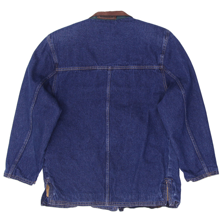 Vintage Outback Red Chore Barn Trucker Workwear Denim Jean Womens Jacket | Migration_Jackets UAENAT20 - Side | Fashion Rerun