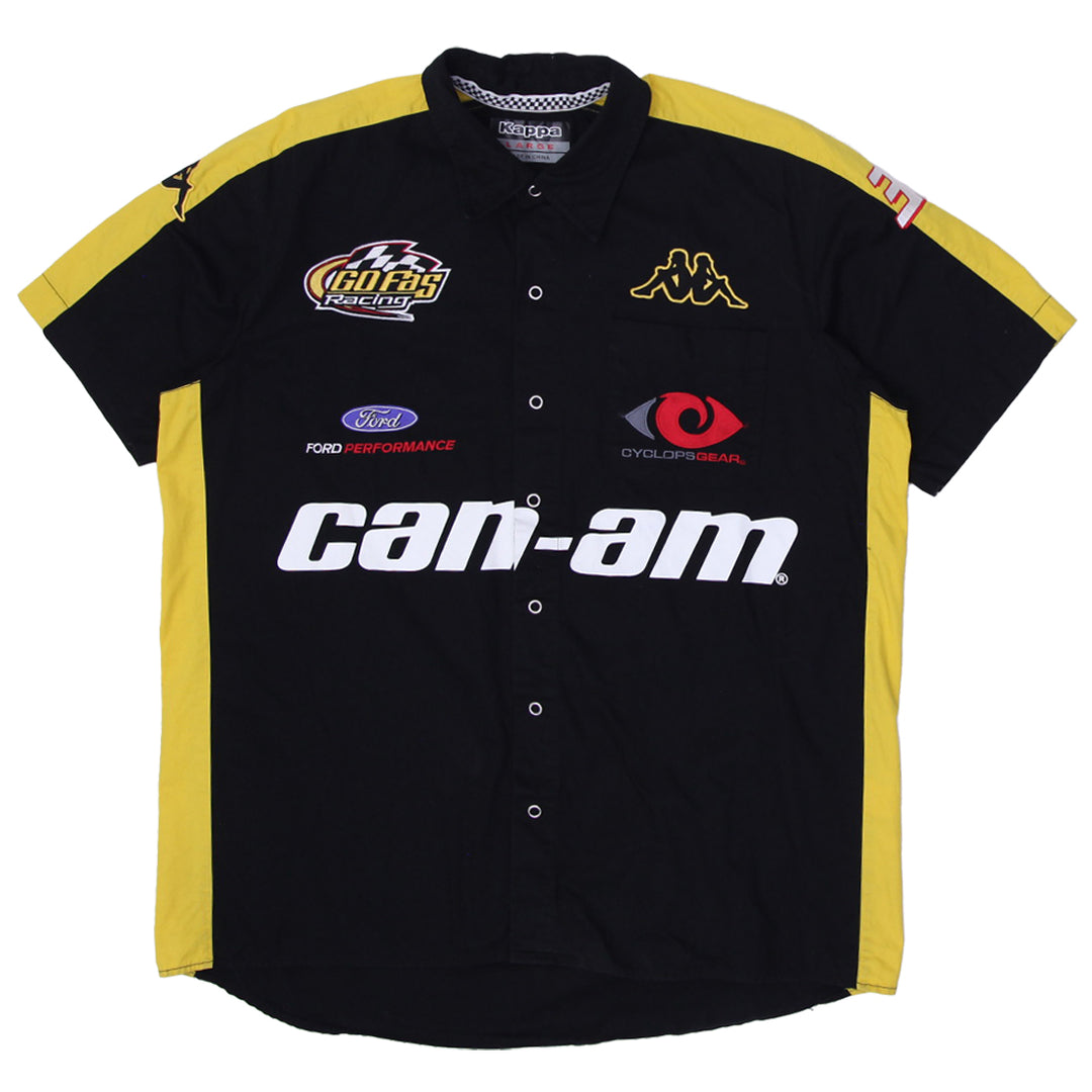 Mens Kappa Riding Go Fas Racing Technical Pit Shirt Can-Am 2016 NASCAR