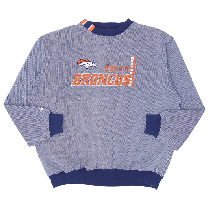 Vintage Logo Athletic NFL Denver Bronchos Embroidered Sweatshirt - Fashion Rerun Vintage Migration_Sweaters