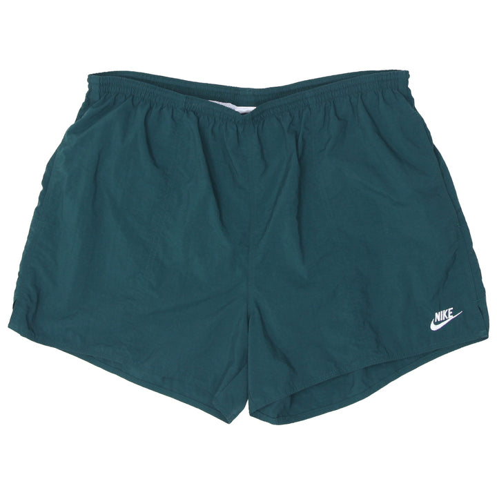 90's Vintage Nike Embroidered  Nylon Shorts Green - Fashion Rerun Vintage Migration_Shorts