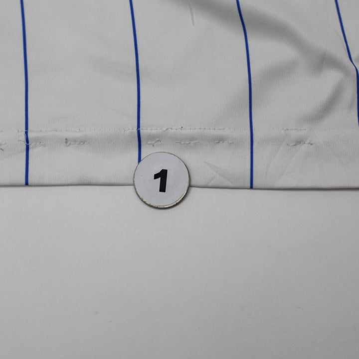 Mens Puma Italy Soccer Jersey White Pinstripe Dry Cell