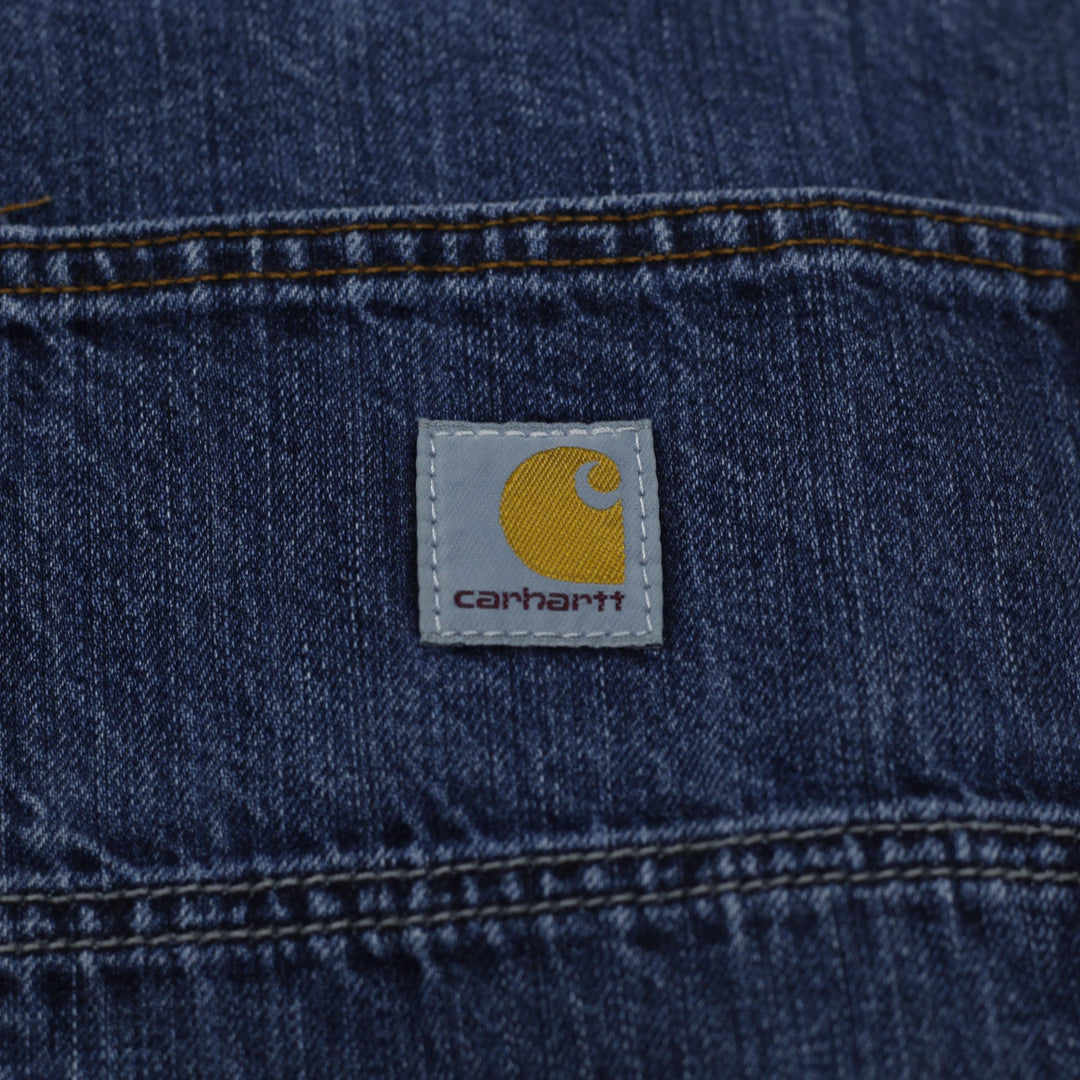 Mens Carhartt 104944-H45 Workwear Loose Fit Carpenter Jeans Denim Size 38x32