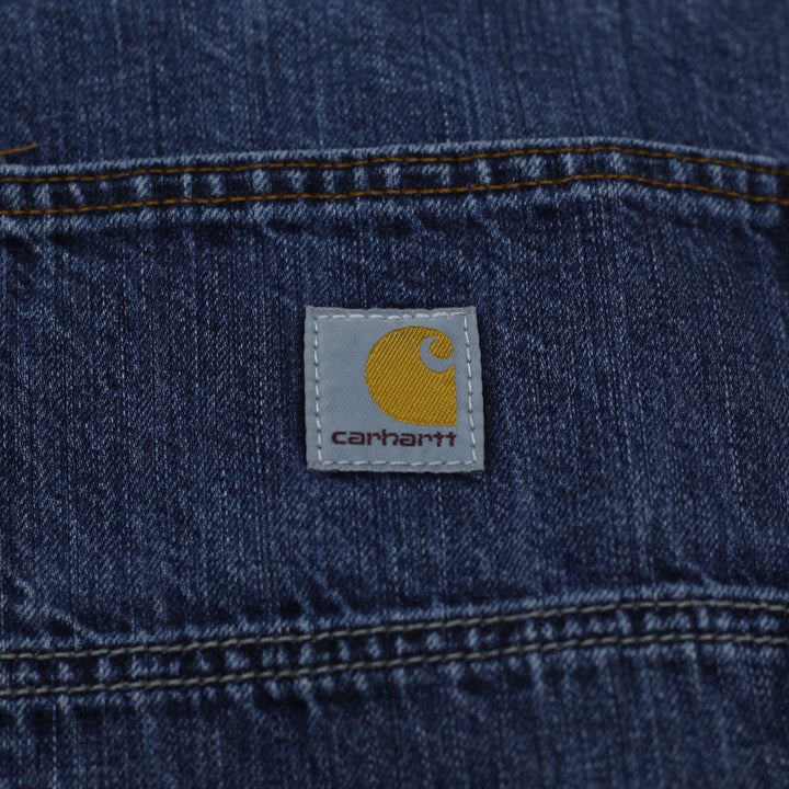 Mens Carhartt 104944-H45 Workwear Loose Fit Carpenter Jeans Denim Size 38x32