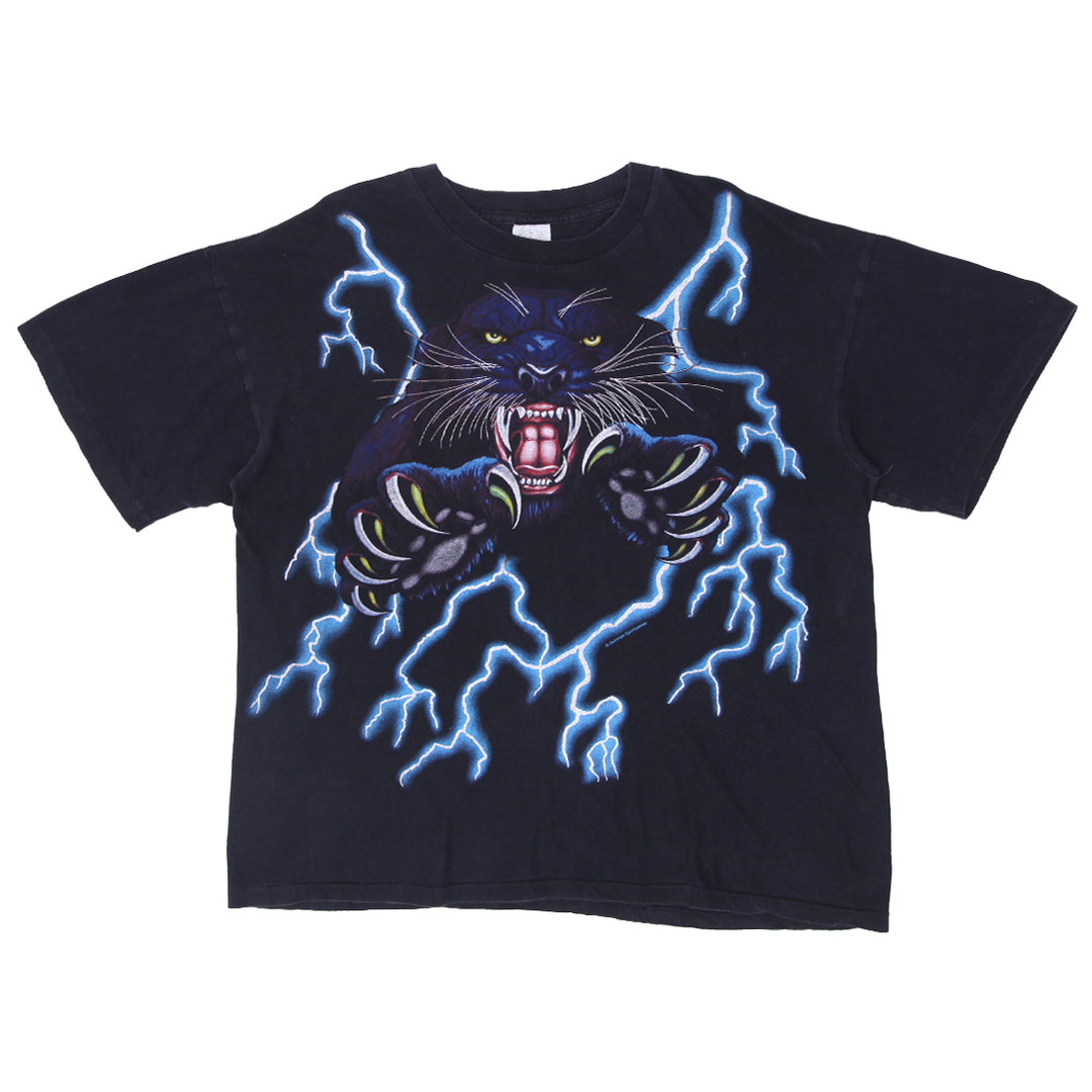 Vintage American Thunder Lightning T-Shirt Single Stitch Caribbean Dream XL - Fashion Rerun Vintage Migration_T-Shirt