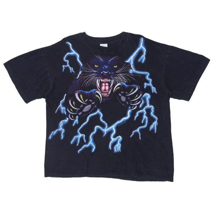 Vintage American Thunder Lightning T-Shirt Single Stitch Caribbean Dream XL - Fashion Rerun Vintage Migration_T-Shirt