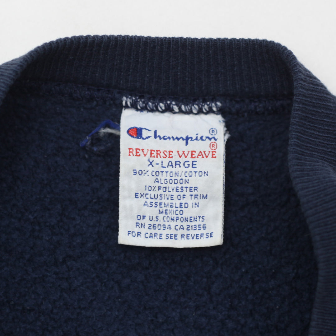 Vintage Champion Reverse Weave Navy Crewneck Sweatshirt Size XL - Fashion Rerun Vintage Migration_Sweaters
