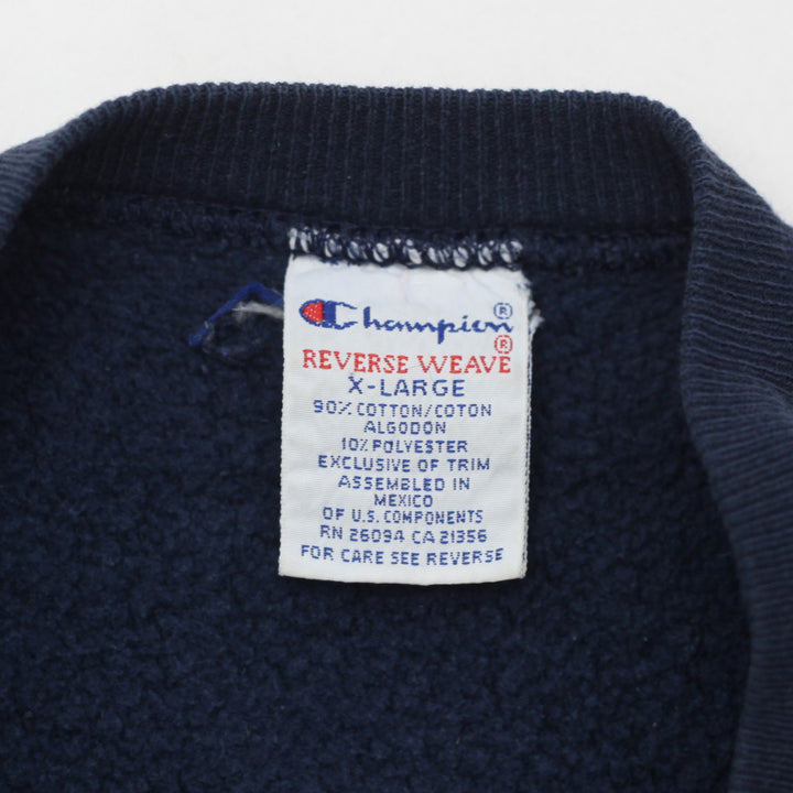 Vintage Champion Reverse Weave Navy Crewneck Sweatshirt Size XL - Fashion Rerun Vintage Migration_Sweaters