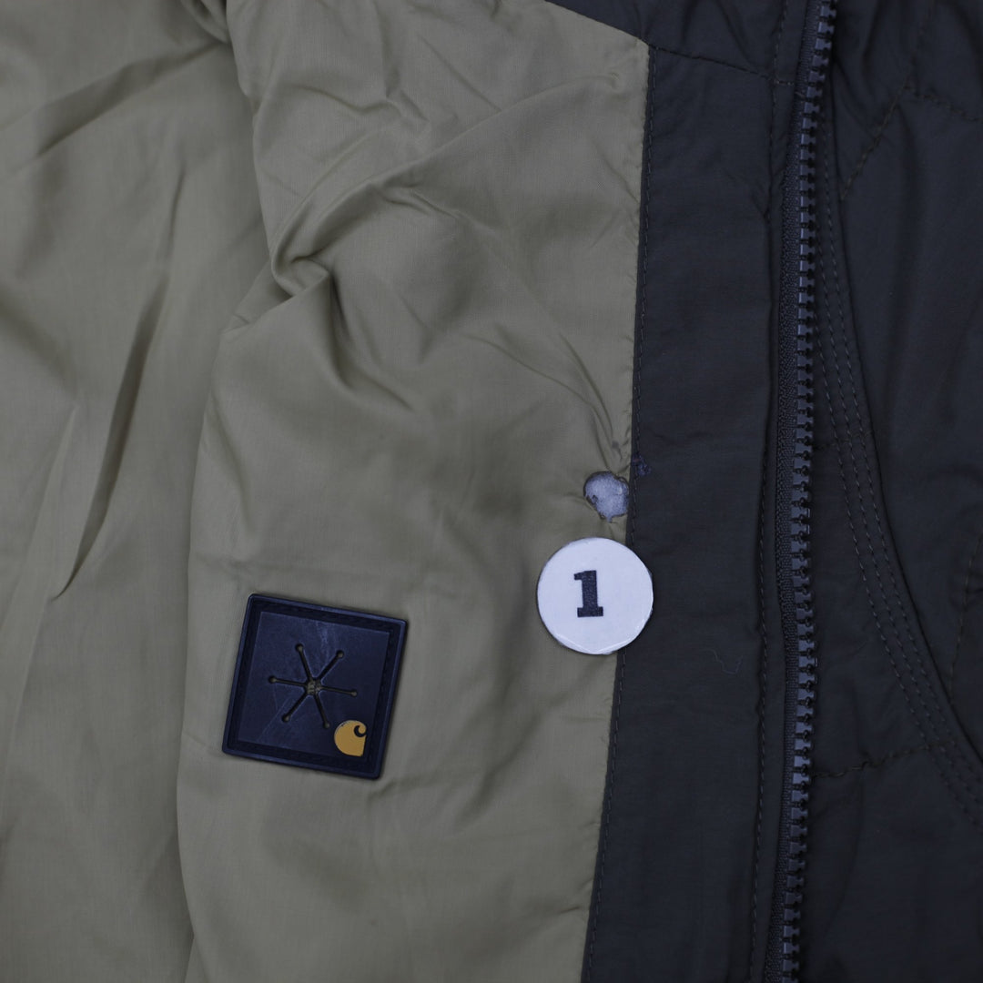 Mens Carhartt 100727 308 Full Zip Hooded Quilted Jacket