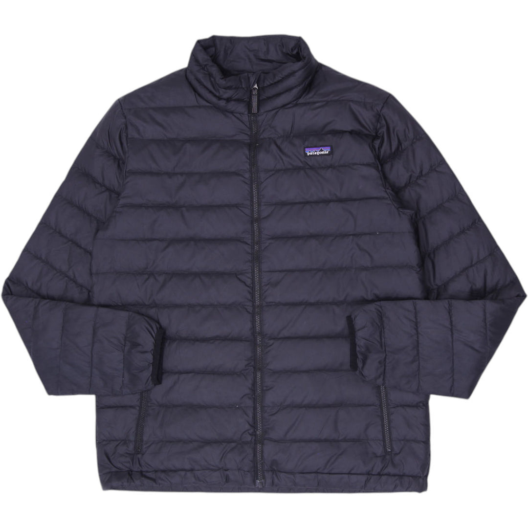 YOUTH BOYS Patagonia Down Sweater Full Zip Puffer Jacket Size XXL