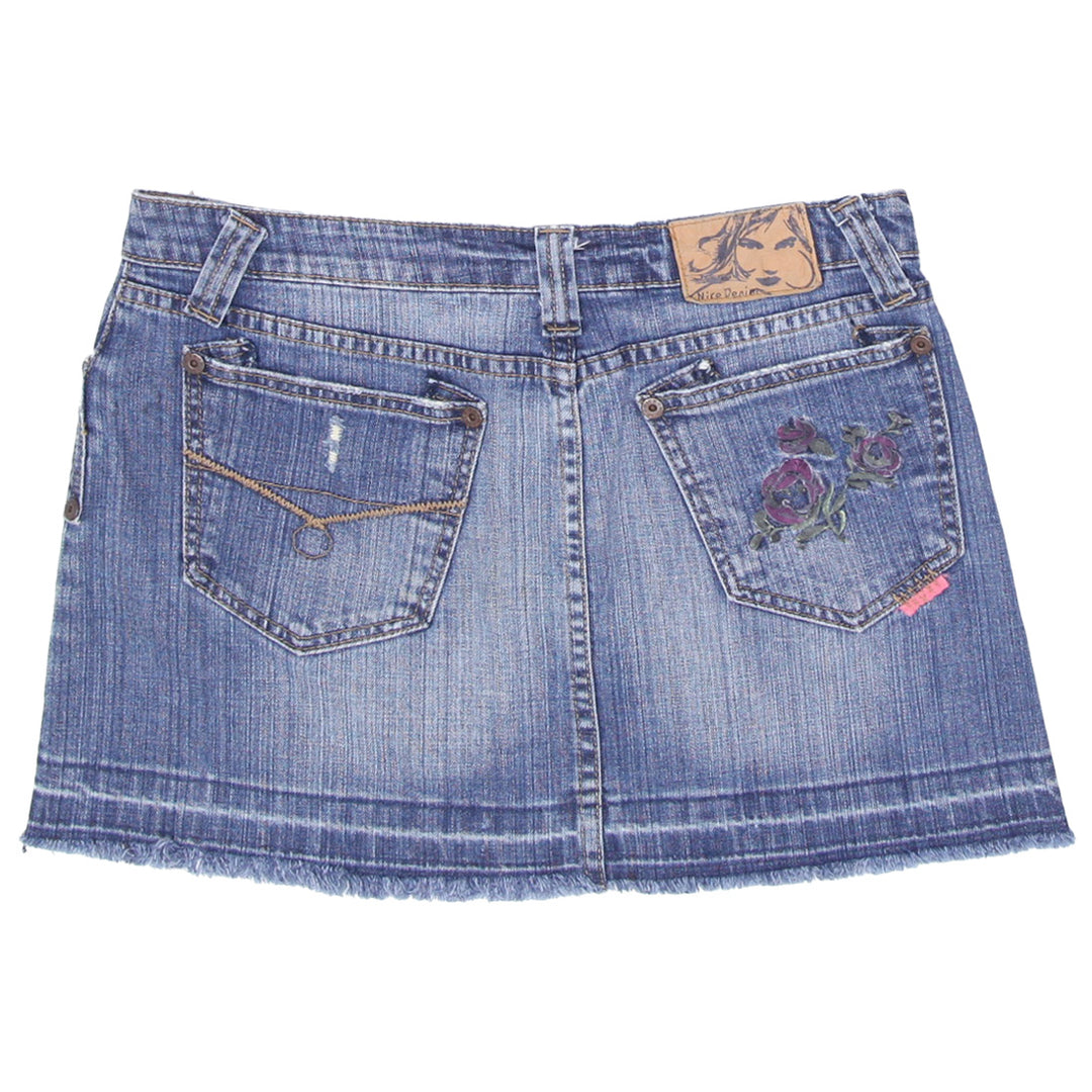 Y2K Ladies Nice Denim Mini Skirt - Fashion Rerun Vintage Migration_Skirt