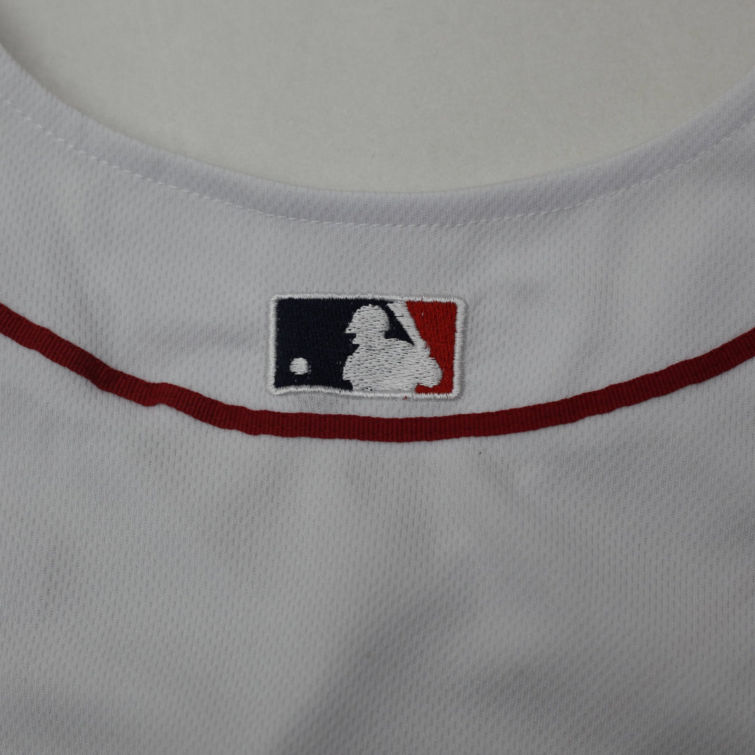 Mens Majestic Boston Red Sox White Baseball Jersey Size 50 | Migration_Jerseys - Back View | Fashion Rerun