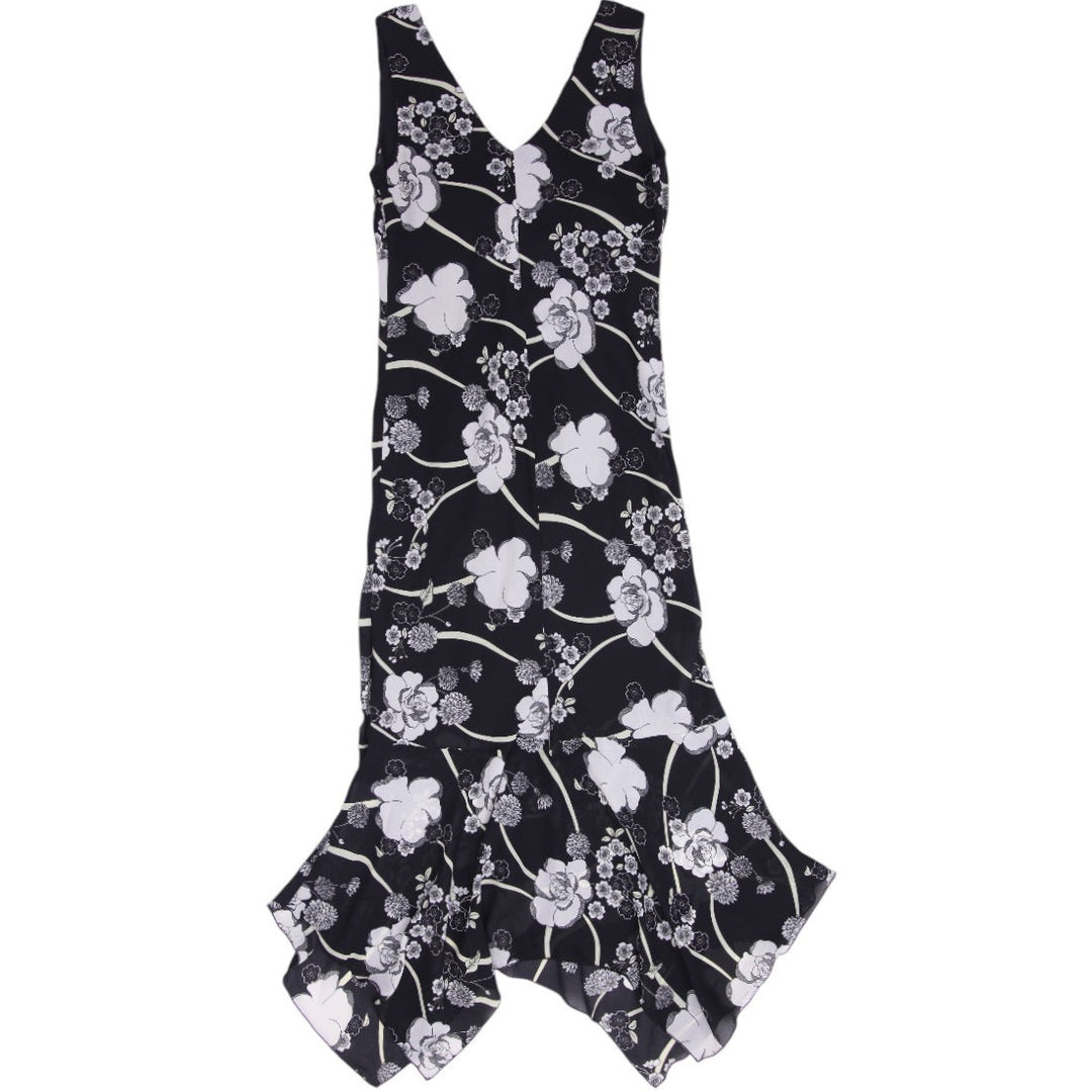 Y2K Ladies Sport Collection Floral Polyester long Dress Size 10