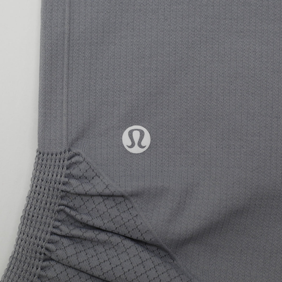 Lululemon In The Flow Crop Ruched Leggings Size 4 | Migration_Pants - Detail View | Fashion Rerun