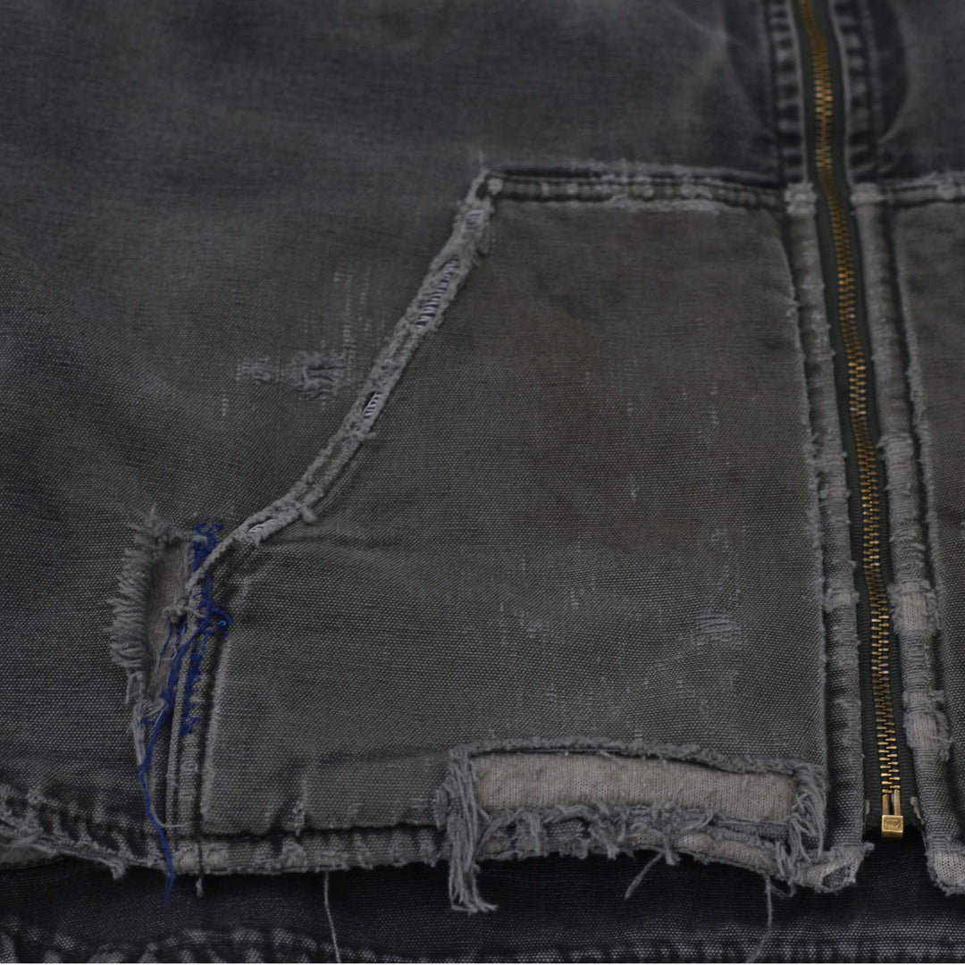 Vintage V26 MOS Carhartt Olive Workwear Utility Zipper Sherpa Lined Vest 2XL | Migration_Vests - Alternate Vi | Fashion Rerun