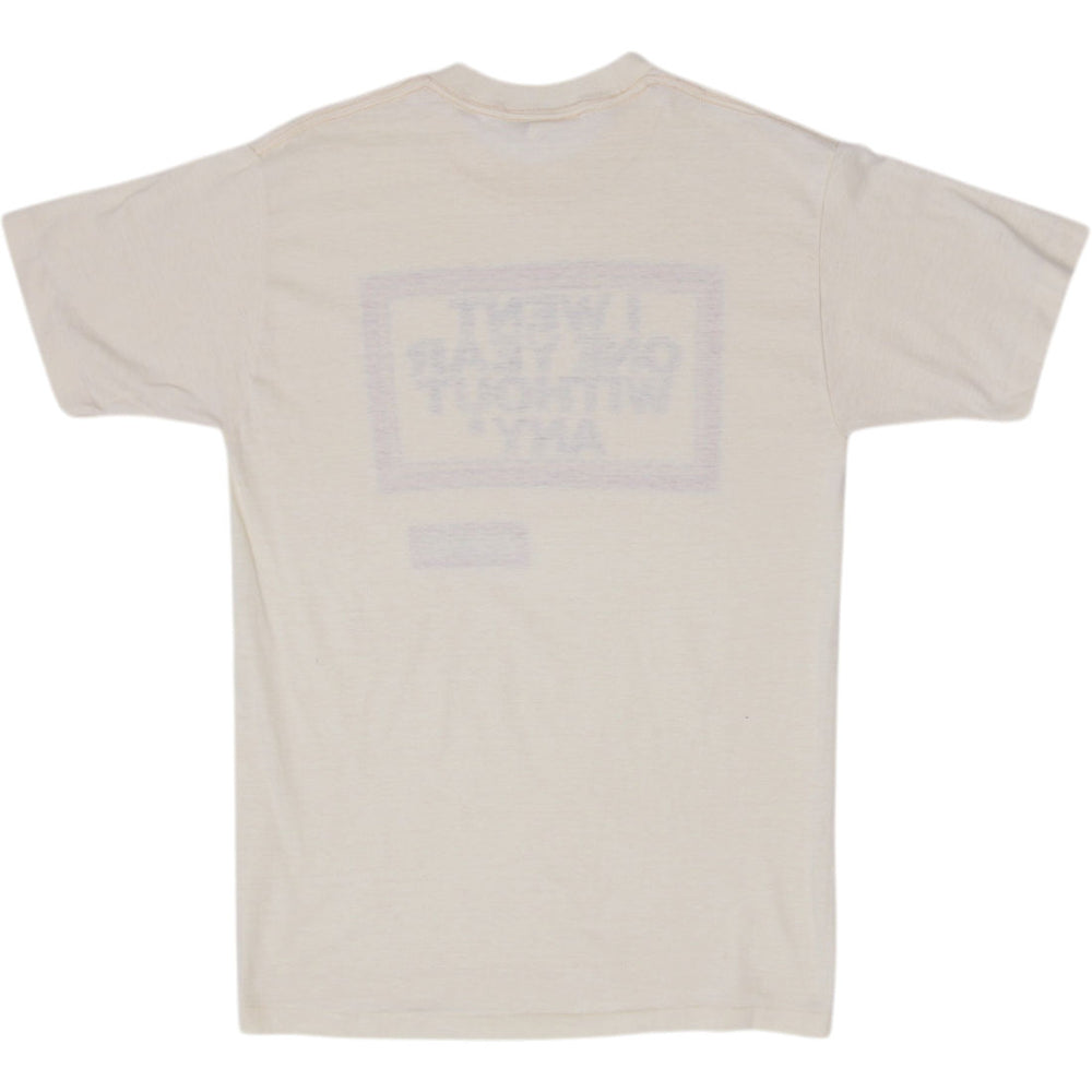 Vintage Mens Signal Graphic Short Sleeve T-Shirt Size L | Migration_T-Shirts - Side View | Fashion Rerun