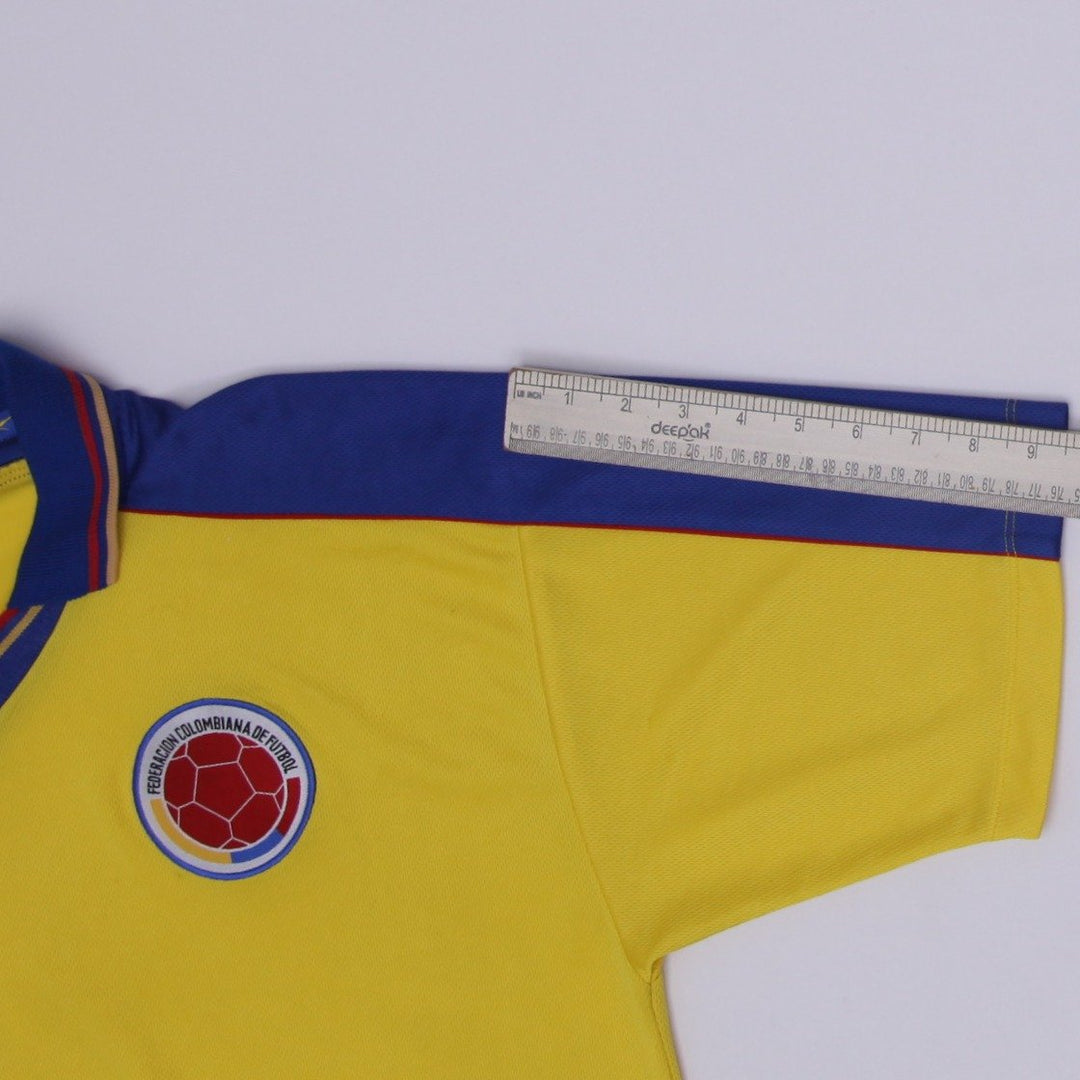 Vintage 1998 Reebok Colombia Home Football Shirt Jersey Size L