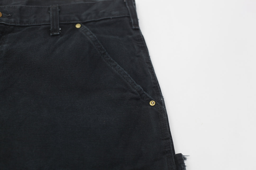 Mens Dungaree Fit B01 BLK Double Knee Carhartt Pants