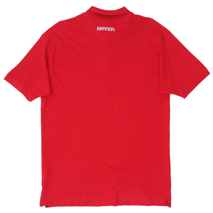 Mens Ferrari Red Polo T-Shirt - Fashion Rerun Vintage Migration_T-Shirt