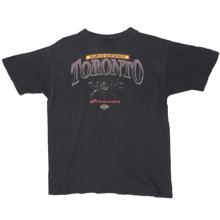Vintage Harley Davidson Motorcycles Toronto Canada T-Shirt L | Migration_T-Shirts UAENAT20 - Side View | Fashion Rerun