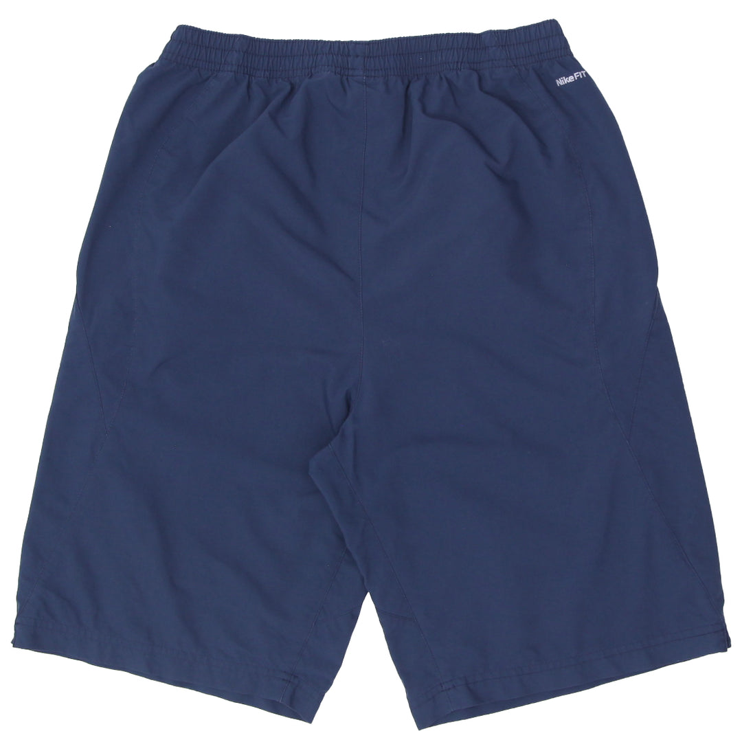 Mens NikeFit Dry Swoosh Embroidered Shorts Navy Blue - Fashion Rerun Vintage Migration_Shorts