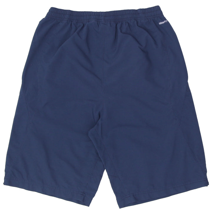 Mens NikeFit Dry Swoosh Embroidered Shorts Navy Blue - Fashion Rerun Vintage Migration_Shorts