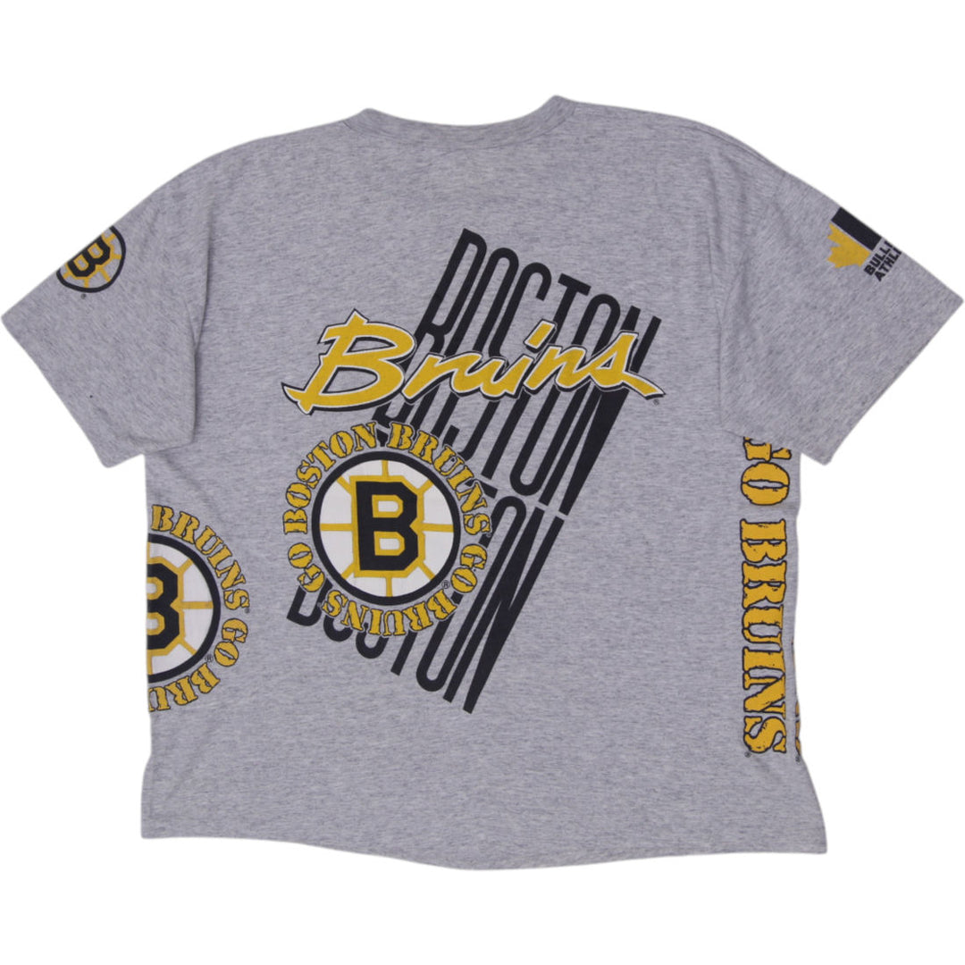 Vintage 1990 Boston Bruins Bulletin Athletic AOP T-Shirt