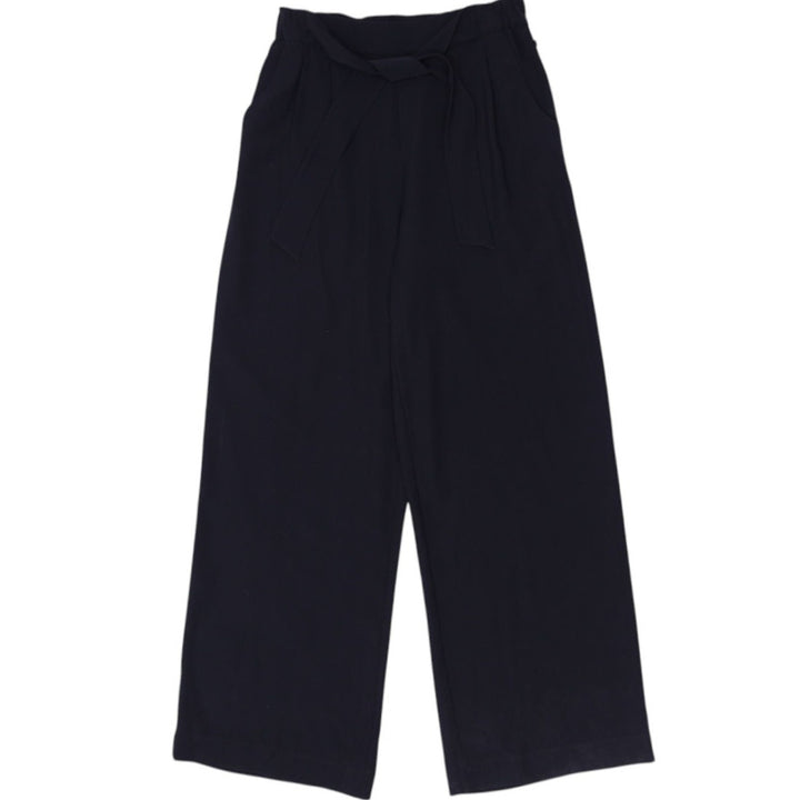 Ladies Lululemon Wide Leg Black Pants High Rise Size 8