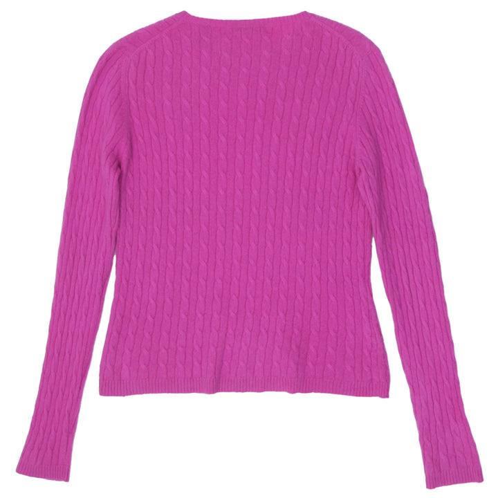 Ladies Valerie Stevens 2 Ply Cashmere 100% Cable Knit Sweater