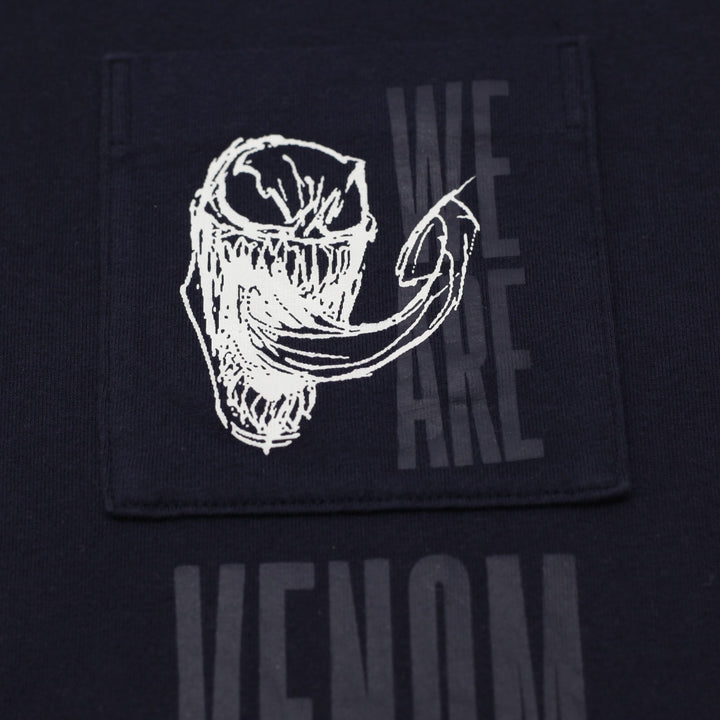 Mens Uniqlo UT Marvel T-Shirt Navy Venom Graphic Size S