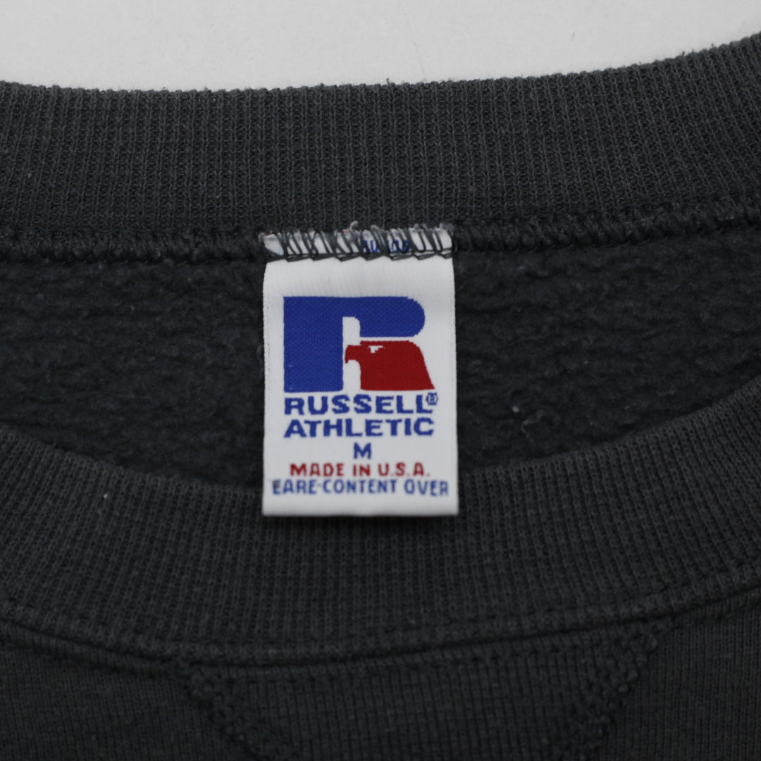 Vintage 90s Russell Athletic Sweatshirt Charcoal Made in USA Size M