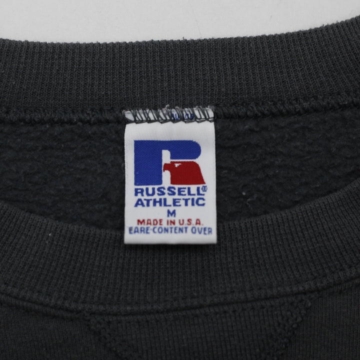 Vintage 90s Russell Athletic Sweatshirt Charcoal Made in USA Size M