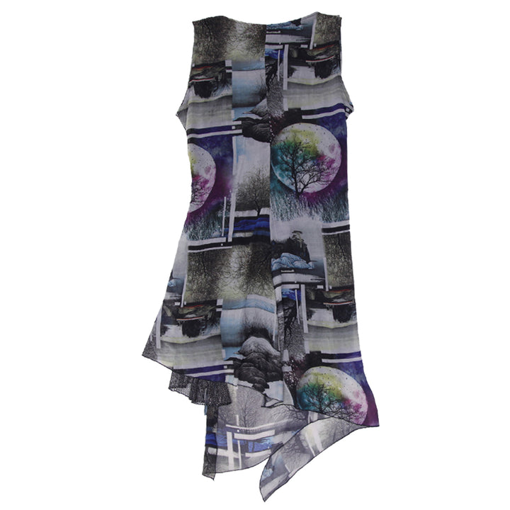 Y2K Ladies Papa Vancouver Printed Cowl Neck Dress
