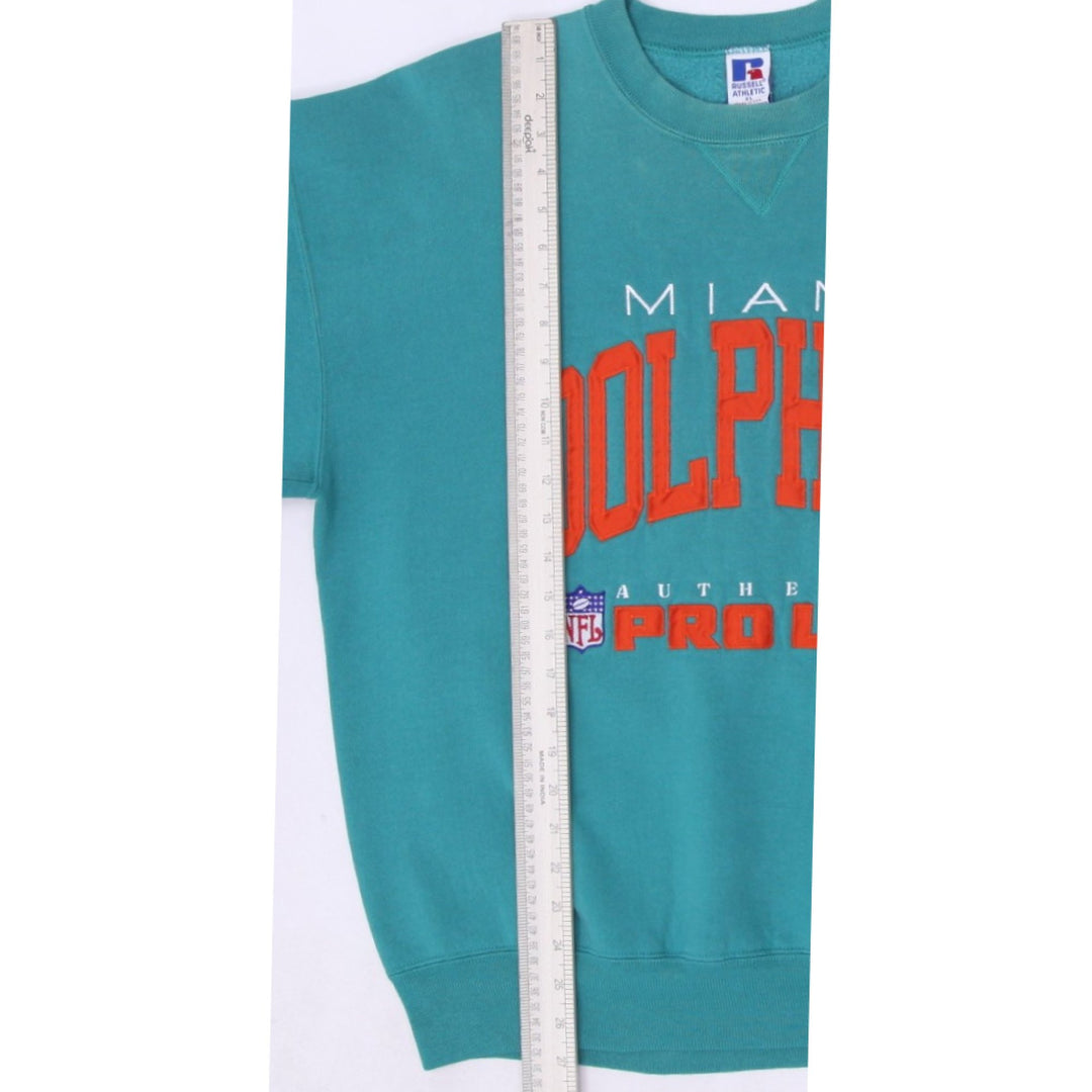 Vintage Mens Russell Athletic Sweatshirt Green Miami Dolphins NFL | Migration_Sweatshirts - View 9 | Fashion Rerun
