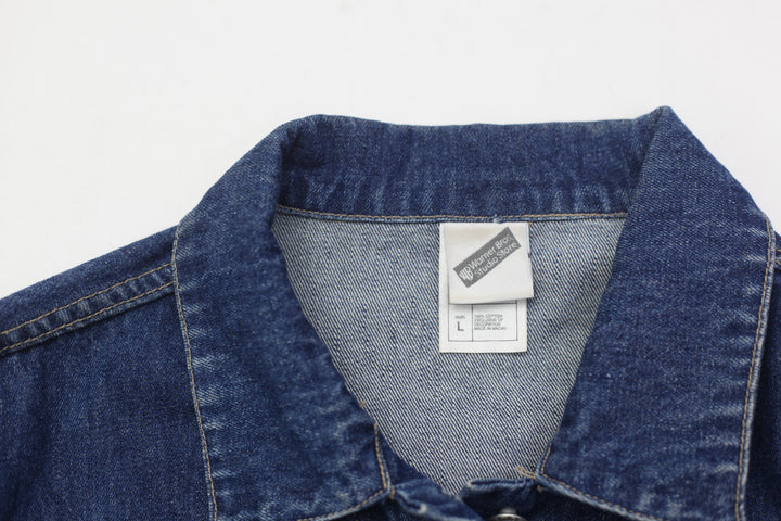 Vintage Warner Brothers Studio Store Tweety Patch Denim Jacket | Migration_Jacket UAENAT20 - Back View | Fashion Rerun