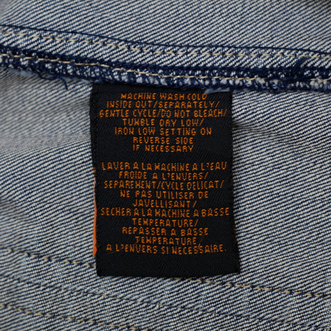 Y2K Ladies Parasuco Denim Cult Fitted Jean Jacket Size XS / TP